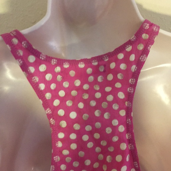 Eliot pink polka dot tank. Silk - Picture 6 of 6
